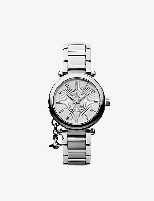 VIVIENNE WESTWOOD WATCHES: VV006SL Orb stainless steel watch