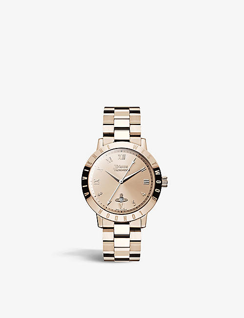 VIVIENNE WESTWOOD WATCHES: VV152RSRS Bloomsbury rose gold-tone stainless-steel quartz watch