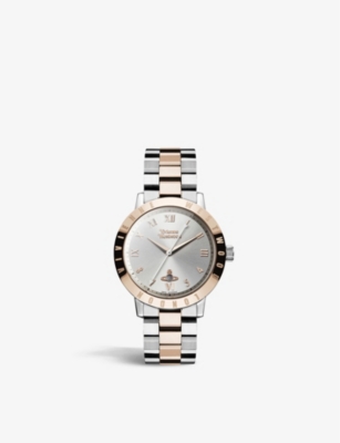 Vivienne Westwood Watches Vv152rssl Bloomsbury Two-tone Stainless-steel Quartz Watch In Rose Gold/ Silver