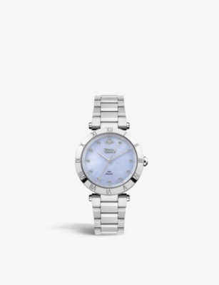 Vivienne Westwood Watches Vv206blsl Montagu Stainless steel And Swarovski Crystal Quartz Watch In Silver ModeSens