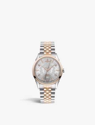 Vivienne Westwood Watches Vv208rssl Wallace Two-tone Stainless-steel And Swarovski Crystal Quartz Watch In Silver/ Rose Gold/silver