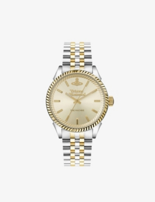 Vivienne Westwood Watches Vv242cmsg Seymour Stainless Steel Quartz Watch In Gold/silver/ Gold/silver