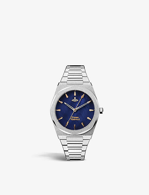 VIVIENNE WESTWOOD WATCHES: VV244DBLSL Limehouse stainless-steel quartz watch