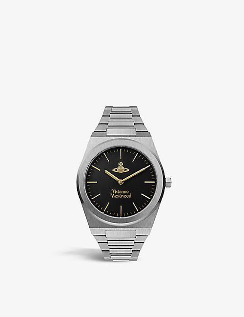 VIVIENNE WESTWOOD WATCHES: VV245BKSL Limehouse Grand stainless steel quartz watch