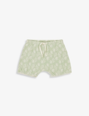 Caramel Kids' Piranha Paisley-print Cotton Shorts 3-10 Years In Green