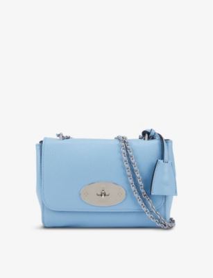 Mulberry Womens Pale Slate Lily Leather Shoulder Bag In Pale Slate