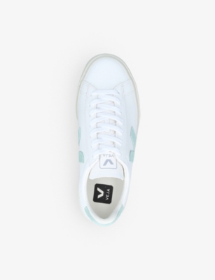 Shop Veja Women's White/oth Women's Campo Leather And Suede Low-top Trainers