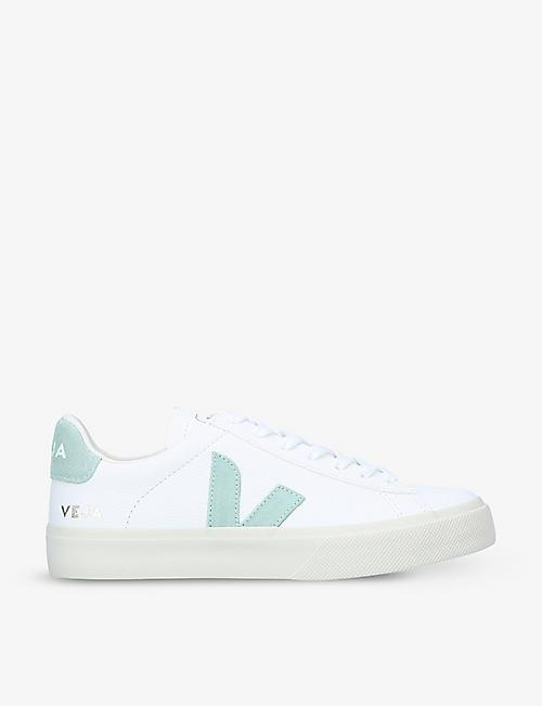 Womens Trainers Veja Trainers Veja Leather Field Sneaker in White Save 24% 