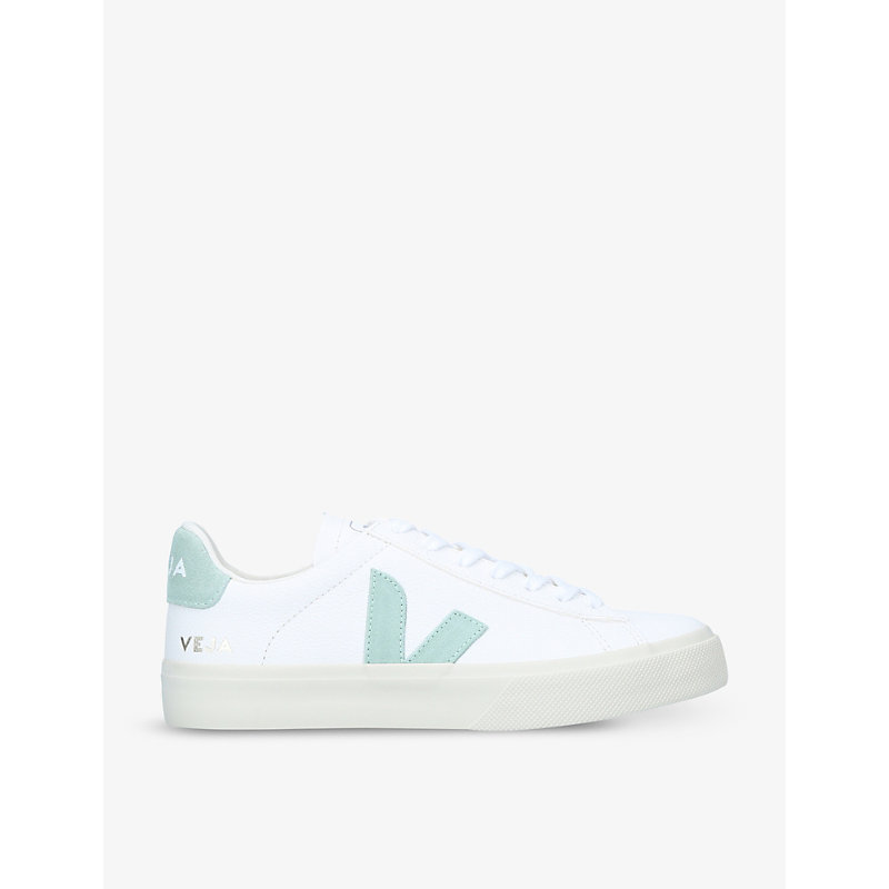 VEJA VEJA WOMEN'S WHITE/OTH WOMEN’S CAMPO LEATHER AND SUEDE LOW-TOP TRAINERS,45617961