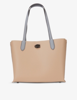 Coach willow leather discount tote women's stores