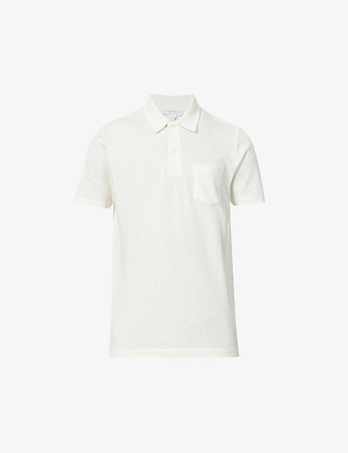 SUNSPEL: Riviera cotton-piqué polo shirt