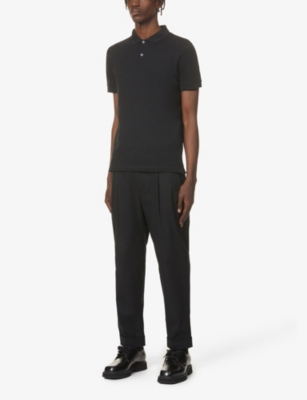 SUNSPEL: Short-sleeved cotton- piqué polo shirt
