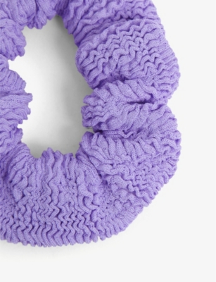 Crinkled nylon scrunchie
