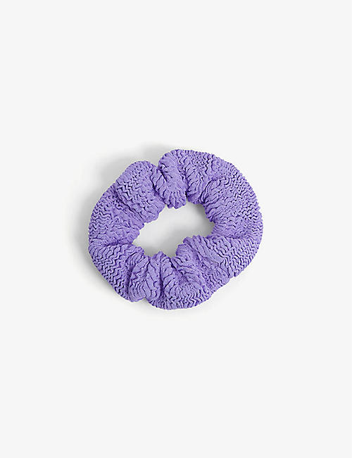 HUNZA G: Crinkled nylon scrunchie