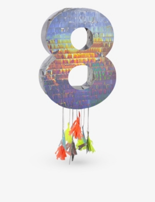 Meri Meri Number Eight Holographic Piñata 33cm X 40.6cm