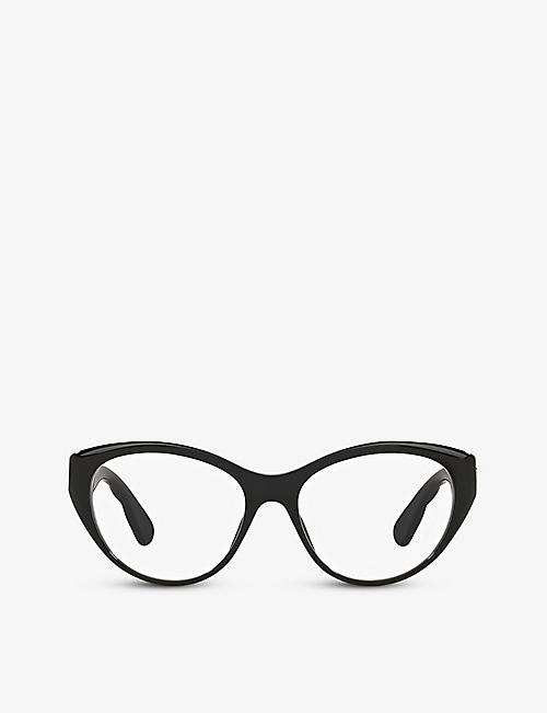 GUCCI: GG0812O oval-frame acetate optical glasses