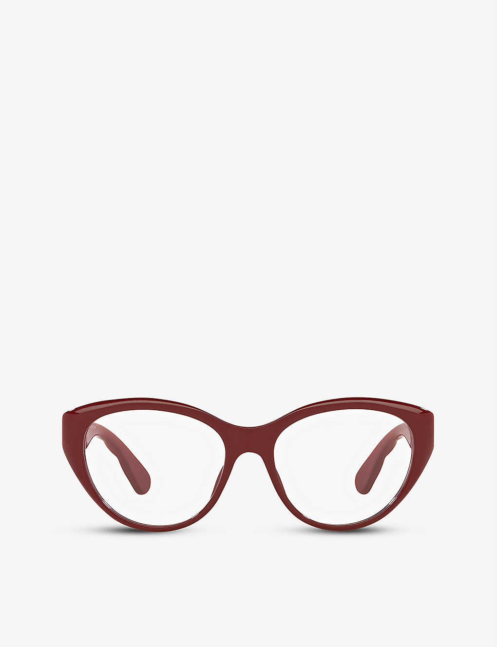 Gucci Gg0812o Oval-frame Acetate Optical Glasses In Red