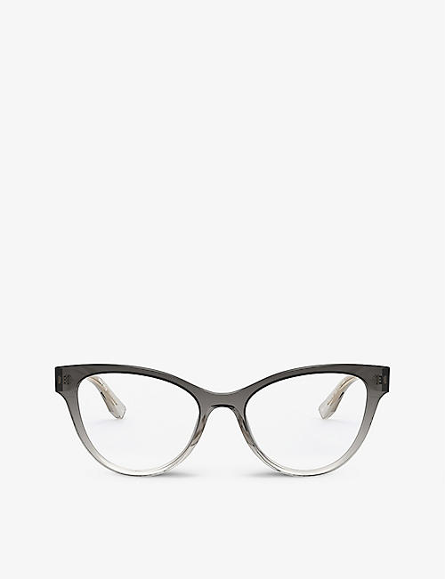 MIU MIU: MU01TV cat’s-eye frame acetate optical glasses