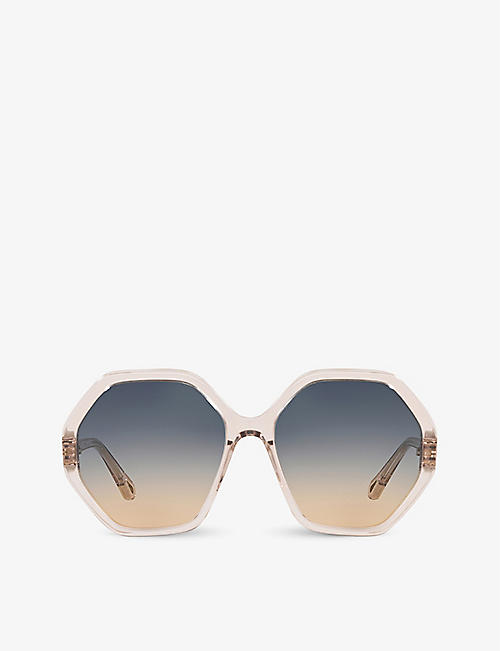 CHLOE: CH0008S acetate round frame sunglasses