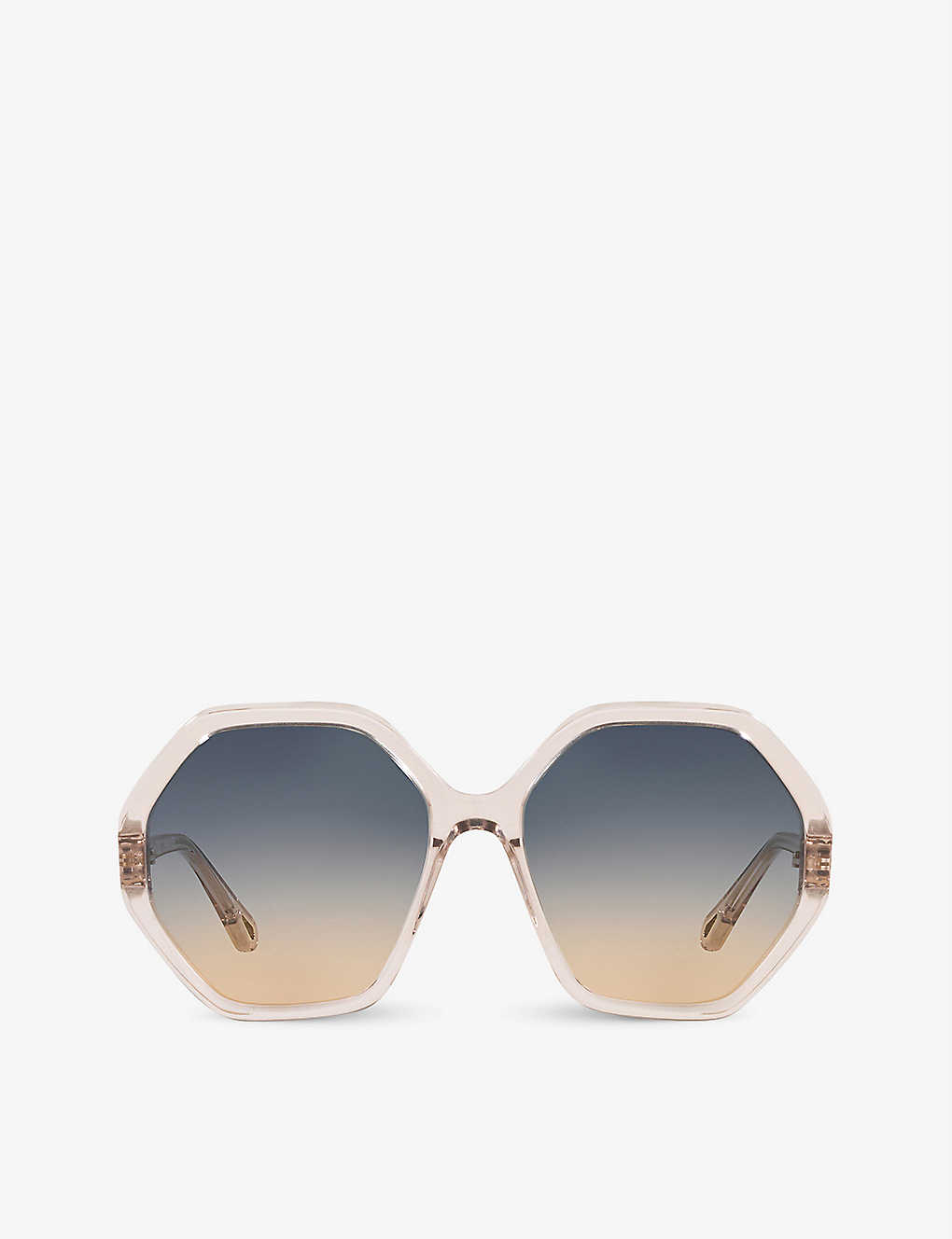 Chloé Ch0008s Acetate Geometric-frame Sunglasses In Pink