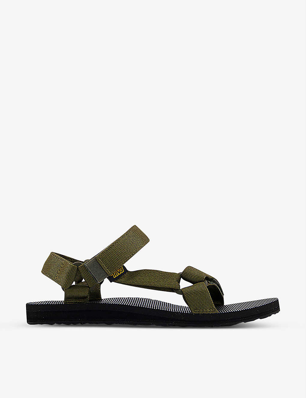 Teva Mens Dark Olive Original Universal Recycled-polyester Sandals