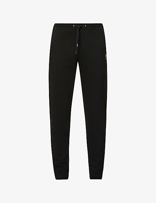 PS BY PAUL SMITH: Zebra brand-embroidered organic-cotton jogging bottoms