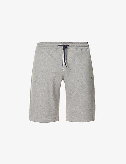 PS BY PAUL SMITH: Zebra graphic-embroidered organic-cotton shorts