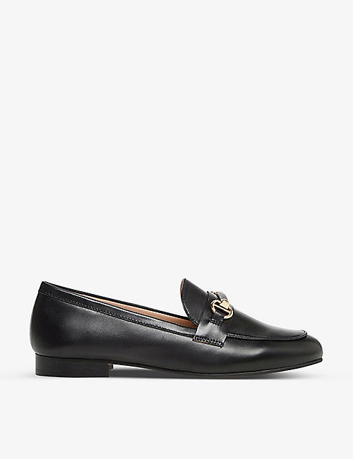DUNE: Grange snaffle-trim leather loafers