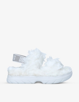 ugg fur sandals