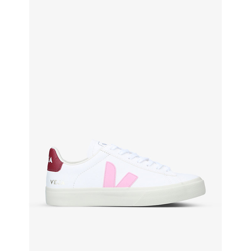 VEJA WOMEN'S CAMPO GUIMAUVE MARSALA CHROMEFREE LEATHER LOW-TOP TRAINERS,R03757920