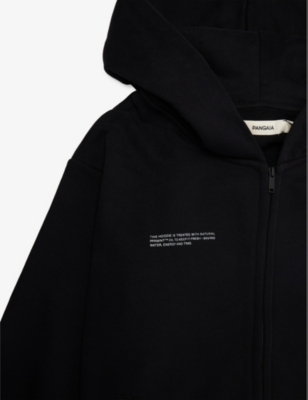 PANGAIA: Text-print cotton hoody 3-12 years