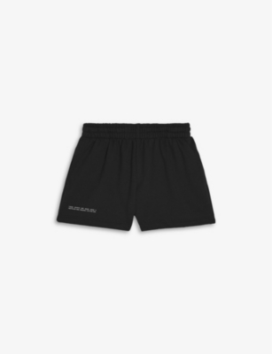 PANGAIA: Text-print cotton shorts 3-12 years