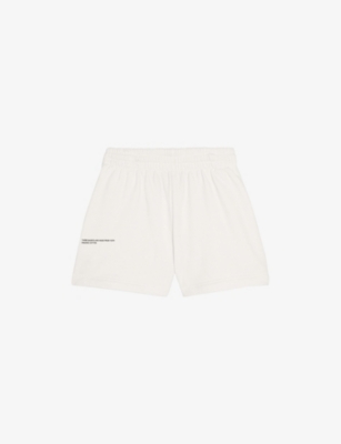 PANGAIA: Text-print mid-rise organic-cotton shorts 3-12 years