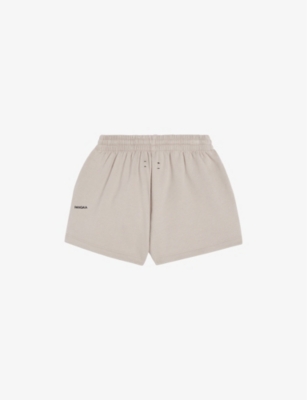 PANGAIA: Text-Print Mid-Rise Cotton Shorts 3-12 Years