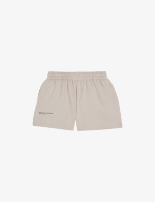 PANGAIA: Text-Print Mid-Rise Cotton Shorts 3-12 Years