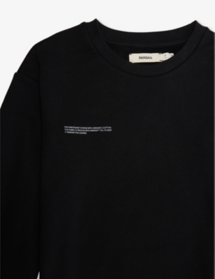 PANGAIA: Text-print cotton sweatshirt 3-12 years