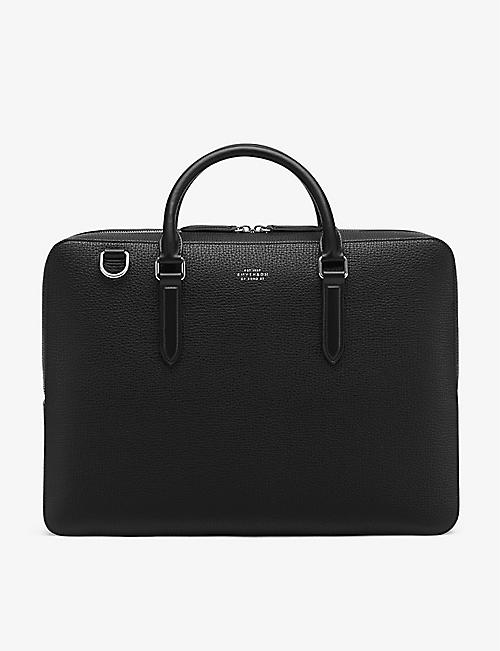 SMYTHSON: Ludlow slim leather briefcase