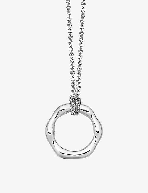 MISSOMA: Molten mini sterling-silver pendant necklace