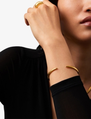 MISSOMA: Claw 18ct yellow gold-plated brass cuff bracelet