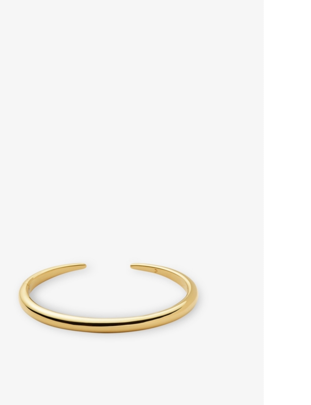 Claw 18ct yellow gold-plated brass cuff bracelet