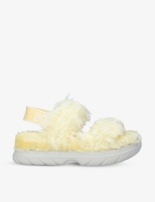ugg fur sliders