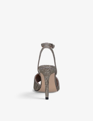 Kensington hounds tooth check embellished heeled sandals
