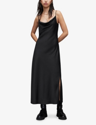 Hadley satin midi dress