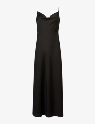 ALLSAINTS - Hadley satin midi dress | Selfridges.com