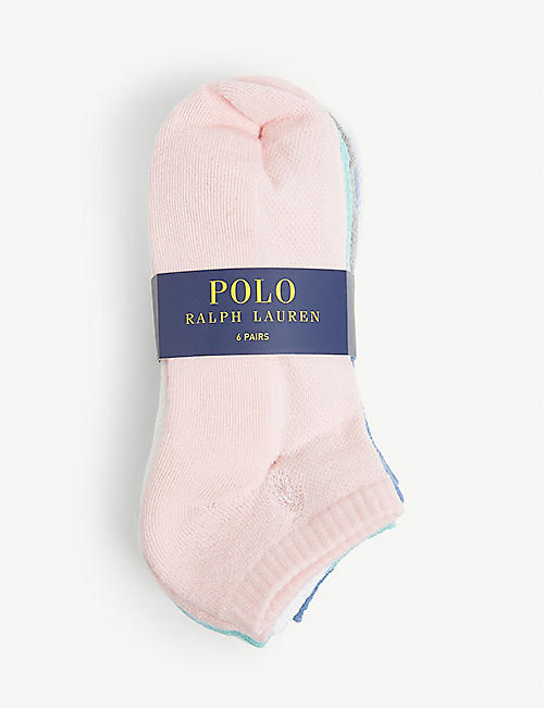 POLO RALPH LAUREN: Cushion Sole woven socks pack of six