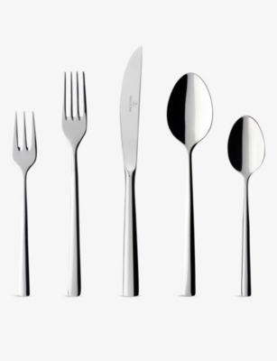 Vertrek naar van nu af aan haspel Villeroy & Boch Piemont 30-piece Cutlery Set | ModeSens