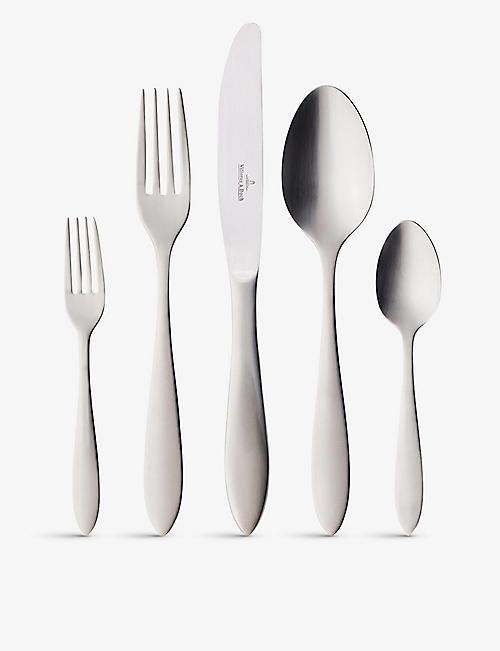 VILLEROY & BOCH: Arthur brushed stainless-steel cutlery set of 30