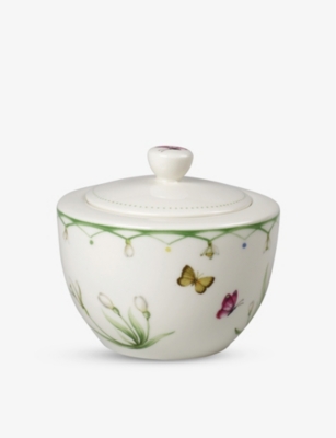 Villeroy & Boch Colourful Spring Porcelain Covered Sugar Bowl
