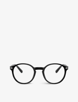 Bvlgari Bv3045 Acetate Phanatos-frame Glasses In Black