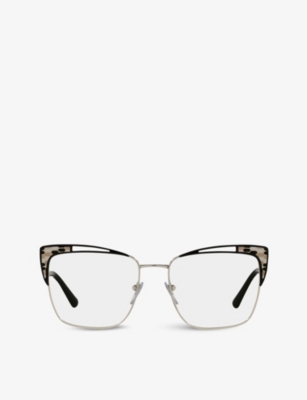 BVLGARI: BV2230 cat-eye metal optical glasses